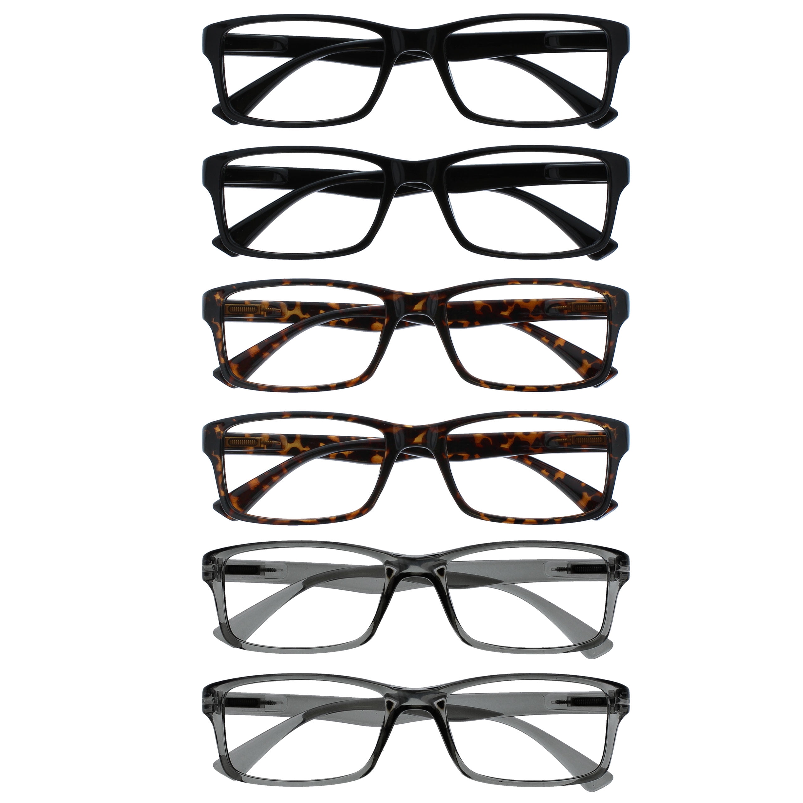 Black / Brown / Gray | 6 Pairs