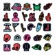 thumbnail image 3 of Set de stickers FengHiLe de béisbol neón impermeables, 50 piezas, 3 of 6