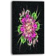 thumbnail image 2 of Fleur Fractale Parfaite en Violet et Vert - Impression sur Toile d'Art Floral, 2 of 3