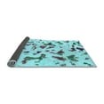 thumbnail image 2 of Ahgly Company Indoor Rectangle Abstract Light Blue Modern Area Rugs, 8' x 12', 2 of 4