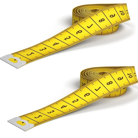 PinesC 2 PCS Body Measuring Tape, Tape Measure, Dual Sided Tape Measure, for Body Measuring, Soft Measuring Tape Ruler for Fabric Tailor and Sewing
