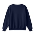 thumbnail image 5 of TARIENDY Cropped Sweatshirt for Women Lightweight Long Sleeve V Neck Pullover Tops Fashion Fall Casual Sweatshirts Navy XL, 5 of 7