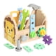 thumbnail image 1 of Juego de herramientas para niños, juguete de viaje, construcción, formas, reconocimiento de colores, tuercas y tornillos, herramientas de madera para, 1 of 9