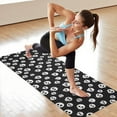 thumbnail image 6 of Black White Skull Pattern Hot Yoga Mat Towel Non Slip for Hot Yoga - Quick-Drying Yoga Mat Cover with 4 Corner Pockets with Travel Bag - Hot Yoga Towel Non Slip 74"x26", 6 of 6