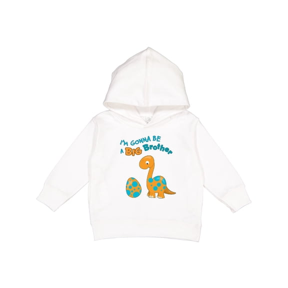 Inktastic I'm Gonna Be a Big Brother Dino Toddler Hoodie
