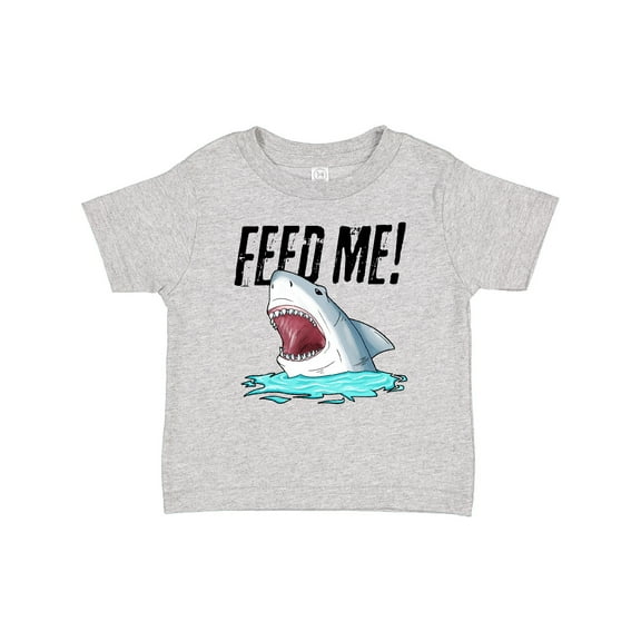 Inktastic Feed Me with Shark Head Boys or Girls Baby T-Shirt