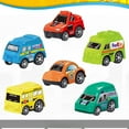 thumbnail image 2 of Mini Toy Vehicles for Toddlers, 6 Pack Dump Truck Car Fire Truck Construction Police Ambulance Plastic Cars Play Kit Set, 2 of 8