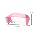 thumbnail image 5 of Storex Portable Plastic Lap Desk, Lightweight Tray for Children, Pink, 5 of 5