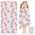 thumbnail image 2 of CSChome Towel Hidden Buckle Design Portable Kids Bath Towel Superfine Fiber Cartoon, 2 of 7