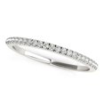 thumbnail image 1 of 14k White Gold Scallop Setting Diamond Wedding Band (1/8 cttw) Size 5, 1 of 2