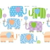 Pack of 1, Baby Elephants Gift Wrap 18" x 833' Gift Wrap Full Ream Roll for Holiday, Party, Kids' Birthday, Wedding & Special Occasion Packaging