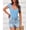 Light Blue, variant on Women Short Sleeve Tops Square Neck Ribbed Knit Basic Tee Shirt Y2K Casual Summer Clothes Spring Outfits