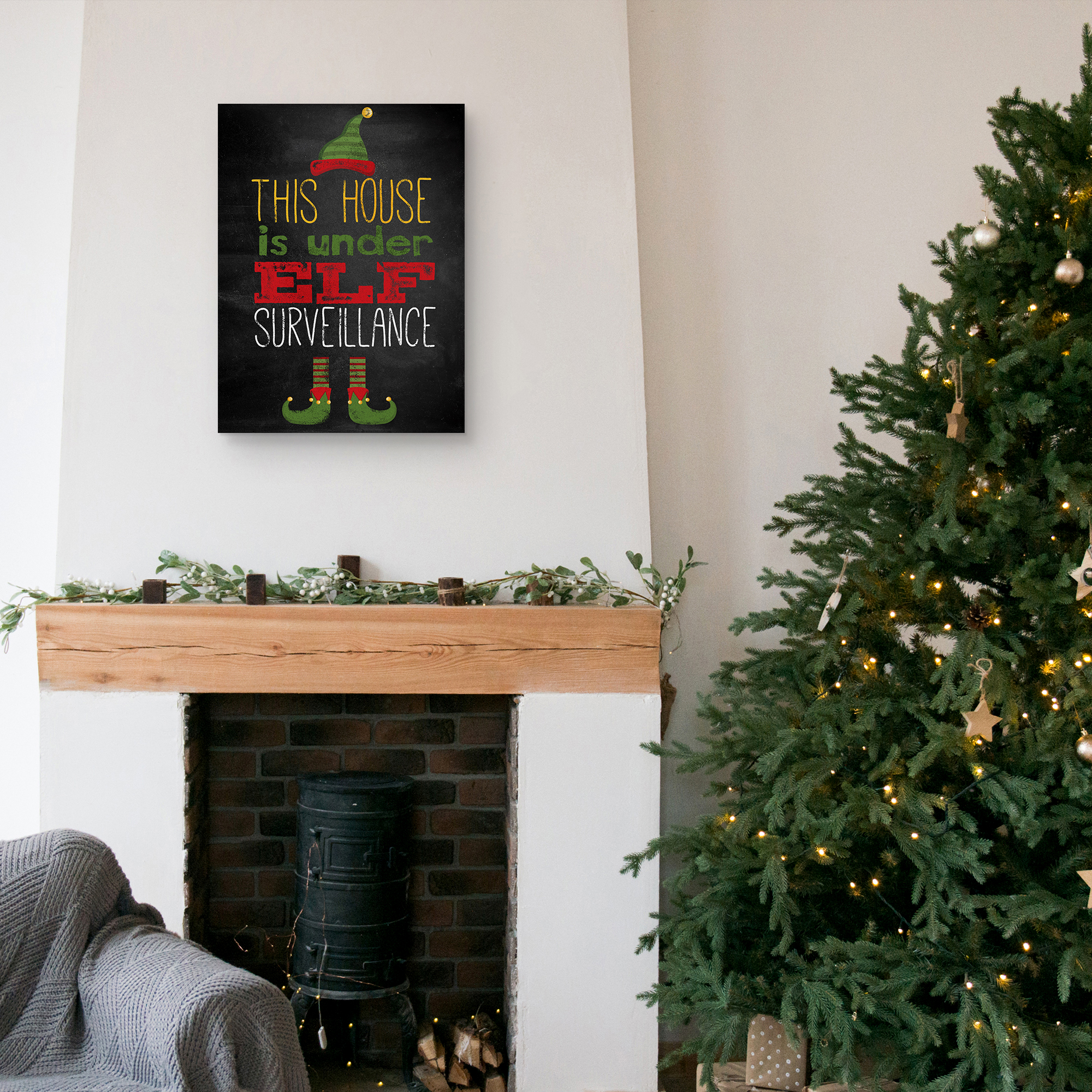 Elf Surveillance By Willowbrook Fine Art Canvas Art Print