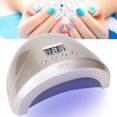 thumbnail image 4 of Lámpara de arte de manicura profesional de 52 W, secador de esmalte de gel para uñas, luz LED 100-240 V (enchufe estadounidense champán), 4 of 8