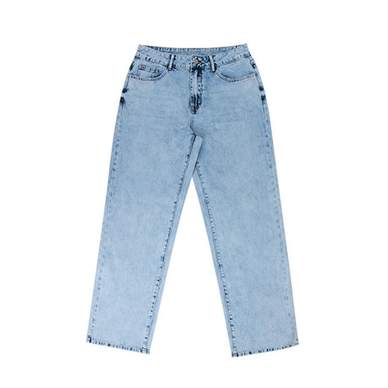 Sunisery Women Boyfriend Baggy Jeans High Waist Straight Leg Sunisery Women Boyfriend Baggy Jeans High Waist Straight Leg