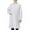 #02 White, variant on Gyexs White Lab Coat Women Men Long Sleeve Shirt Knee Length Casual Jackets Workwear Uniforms for Doctors Doctress #02 White Size S