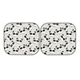thumbnail image 7 of Xecao Cute Panda for Foldable Car Sun Shades (2-Pack) offer sun protection with an easy-fold design for convenient windshield shading., 7 of 7