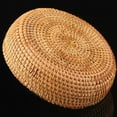 thumbnail image 4 of Monyance Imitated Rattan-woven Basket Wicker Bread Basket Tabletop Fruit Vegetables Serving Organizer(6.69X6.69X1.97Inches), 4 of 10