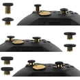 thumbnail image 2 of Prociv Metal Replacement Thumbsticks for Xbox Elite Controller Series 2 Core, Component Pack Includes 4 Swap Joysticks, 4 Paddles, 1 Standard D-Pads, Accessories Parts for Xbox One Elite 2(Gold), 2 of 6
