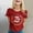 Red, variant on DONDPO Teacher Graphic Short Sleeve Tshirt 100 Days of School Shirt Women: Happy School T-Shirt Teacher Student Short Sleeve Tee 100 Days Of School Shirt School Days Tee Tops Beige L