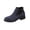 Blue, variant on DeHolifer Women's Casual Boots Slip-On Rounde Toe Suede Lug Sole Oversized Ankle Boots