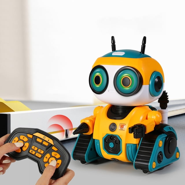Toytexx RC Robot Toy for Kids, Gesture Sensing & Remote Control Robot with Voice Recording, Music, Track Movement, Interactive Play, Gift for Boys and Girls Ages 3+ (Random Color)