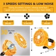 thumbnail image 3 of Cordless Fan for DEWALT 14.4-20V Li-ion Battery with LED Lantern Multifunction Jobsite Fan Portable Camping Fan Remote Control, 3 of 8