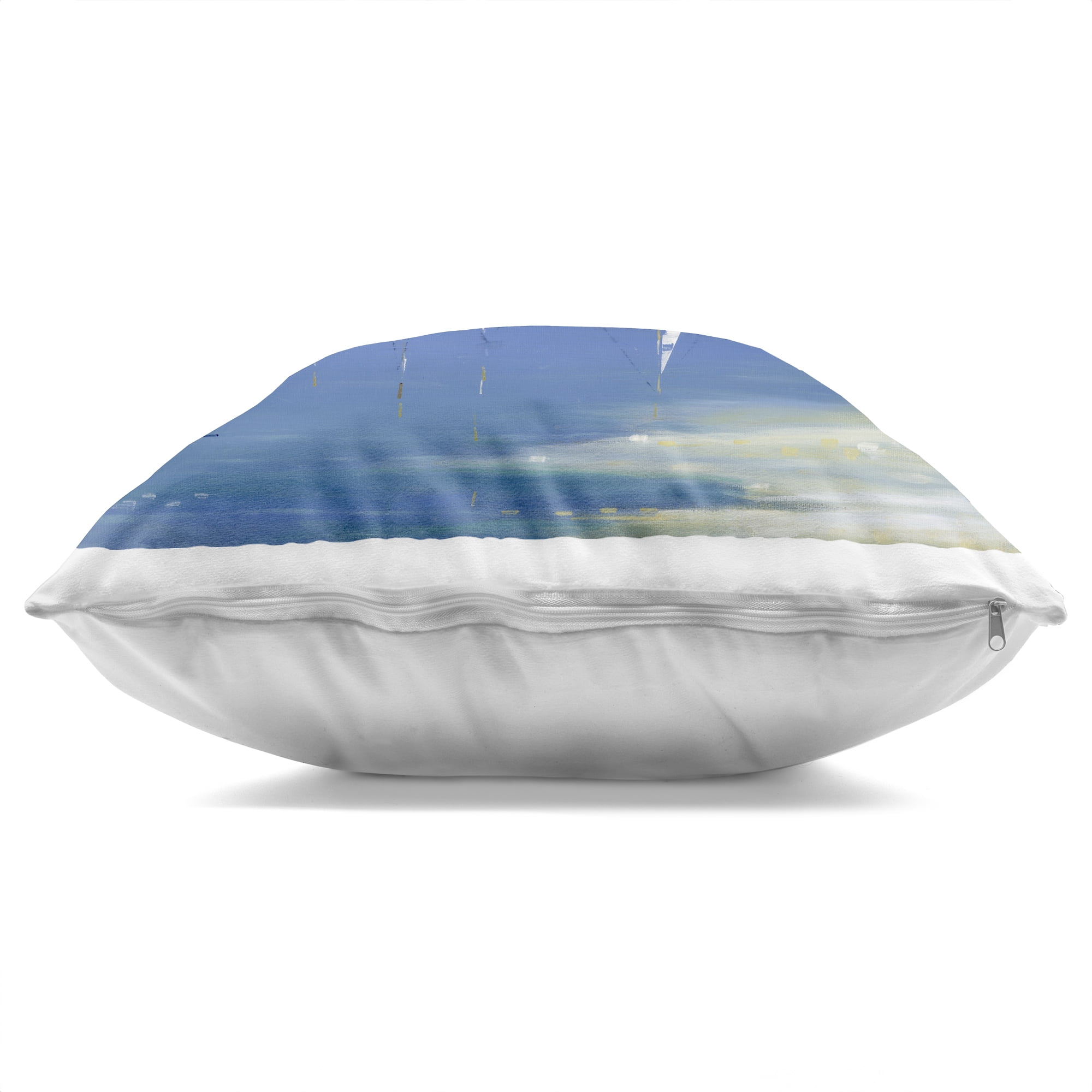 Stupell Industries Serenity Sailboats Reflected on Water Decorative Printed Throw Pillow, design by Paul Brent, 18 x 7 x 18