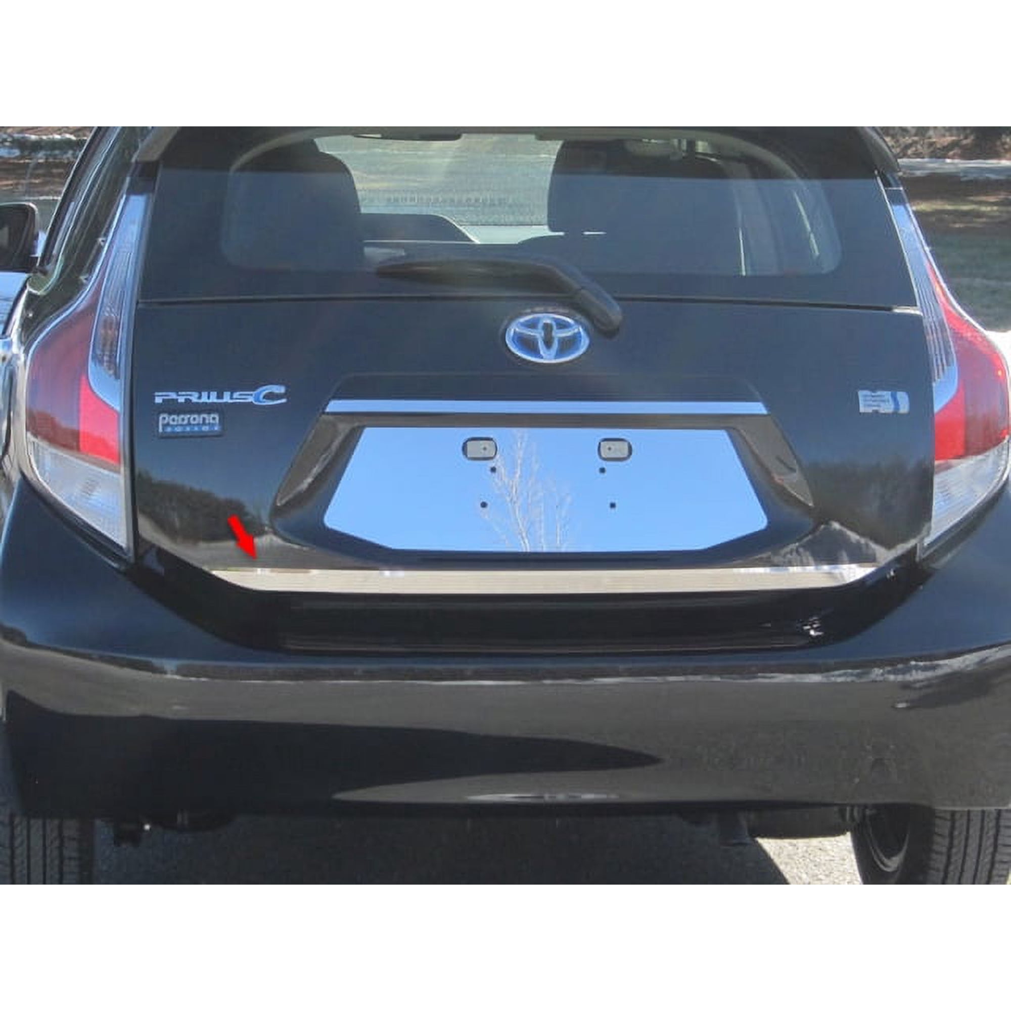 Stainless Steel Rear Deck Accent 1Pc Fits 2012-2019 Toyota Prius C RD12705 QAA