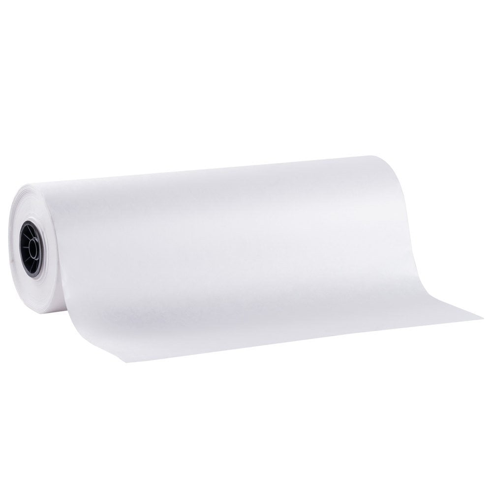 SafePro 24BW, 24-Inch White Butcher Food Paper Roll, Wrapping