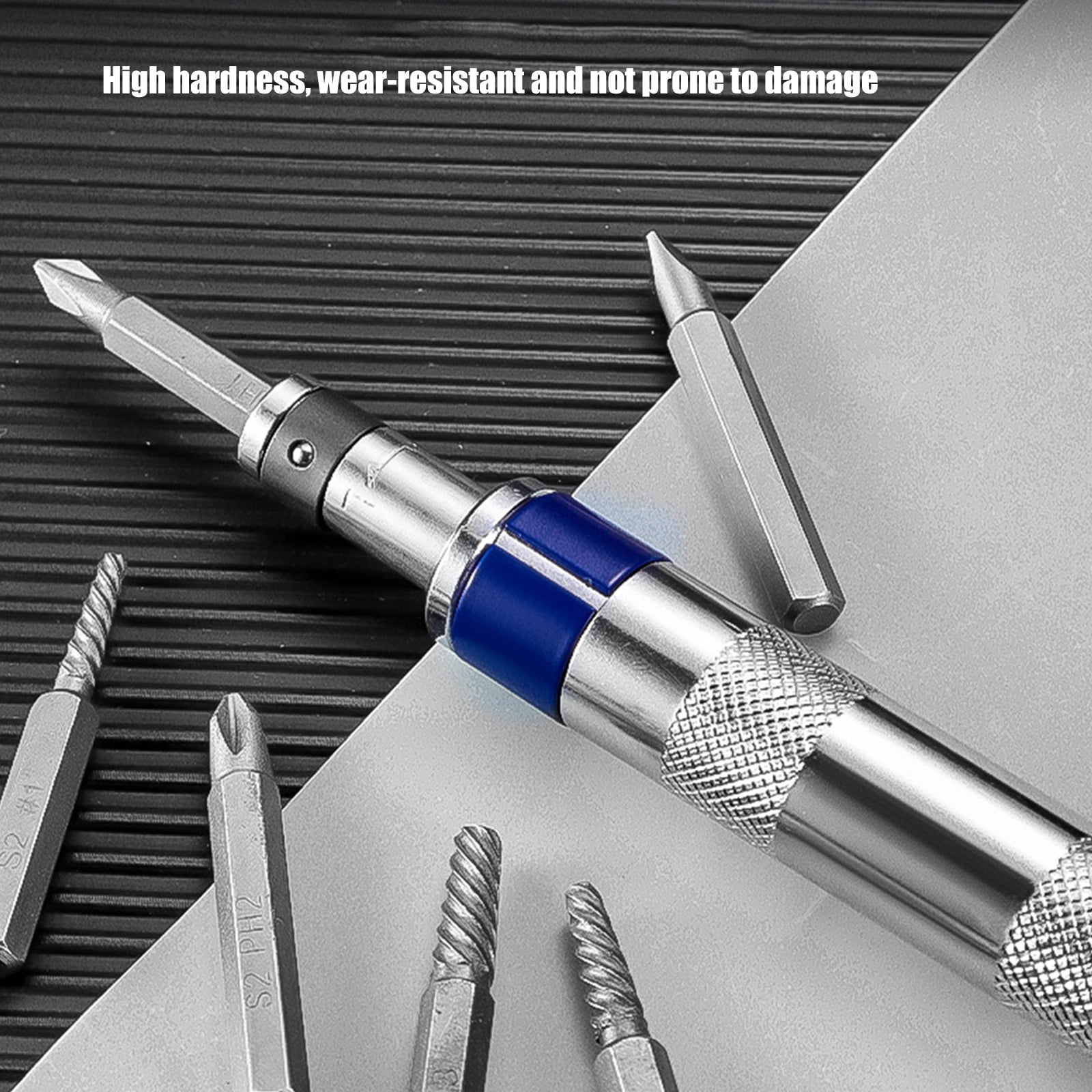 Steel Impacts Screwdriver Set Detachable Head Reversible Direction Driver Chisels Bit Tool For Industrial Repairs