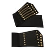 thumbnail image 4 of Cinturón elástico uxcell Cinturón de cintura alta Cadenas de remaches Negro One Size, 4 of 6