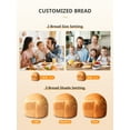 thumbnail image 5 of 2lb Bread Machine, 12 Presets Bread Maker Gluten-Free Setting, 13 Hour Delay Timer, White, 5 of 8