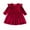 Red, variant on Taqqpue Toddler Baby Girls Velvet Long Sleeve Dress Ruffle Princess Fall Dress Kids Christmas Birthday Party Wedding Dresses Casual Fall Winter Clothes Size 9M-5T