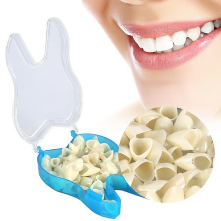 50Pcs Teeth Veneers Resin Anterior Upper Temporary Crown for Dental Oral Care