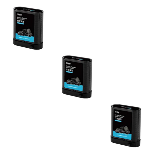 Soidarity Selecciones de hilo de tamaño de viaje para un cuidado conveniente de la salud bucal Selecciones de hilo Limpieza completa Negro 8,6 x Type1 NO1