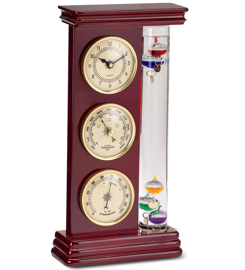Galileo Weather Station with Clock, Barometer and Thermometer Walmart
