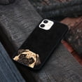 thumbnail image 4 of FINCIBO Soft Rubber Protector Cover Case for Apple iPhone 12 / 12 Pro 6.1" 2020 (NOT FIT Apple iPhone 12 Pro Max 6.7" 2020/iPhone 12 mini 5.4" 2020), Animal Pug Puppy Dog, 4 of 5