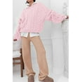 thumbnail image 7 of PRETTYGARDEN Womens Sweaters Fall Cable Knit Long Sleeve Crewneck Oversized Sweater Chunky Pullover Loose Outfits, 7 of 7