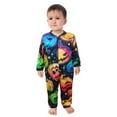 thumbnail image 3 of GYRATEDREAM Matching Family Pajamas Sets One-Piece Jumpsuit Halloween Pumpkin Romper Pajamas Set Holiday Sleepwear, 3 of 5