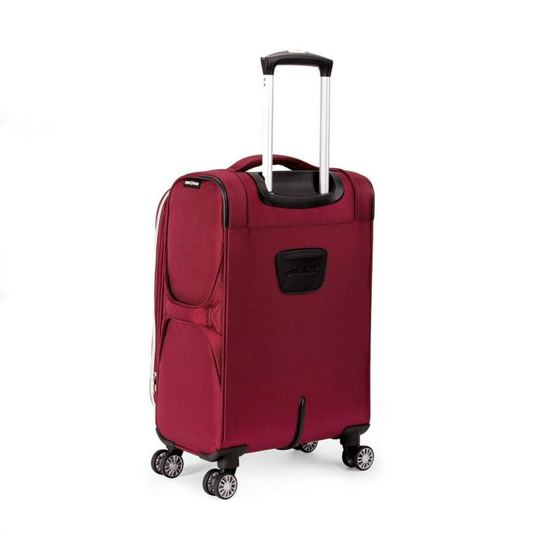 Swiss Gear Checklite Carry On Luggage 20 Inch Color Burgundy Velvet Adjustable Handle Walmart