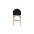 thumbnail image 7 of Meridian Furniture Waldorf Black Chenille Fabric Stool, 7 of 7