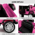 JOYLDIAS 12V Mercedes-Benz G650S Kids Ride On Car Electric Toy w/Remote Control, 3 Speeds, LED ...