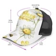 thumbnail image 2 of Disketp Sweet Honey Print Trucker Hat Men Women - Mesh Baseball SnapBack Cap, 2 of 7
