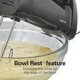 thumbnail image 6 of Hamilton Beach 6-Speed Electric Hand Mixer with QuickBurst, Bowl Rest, Storage Case & 3 Attachments, 250W, Black, 6 of 11