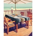 thumbnail image 2 of Fsddascl Navy Blue Beige Ombre Outdoor Tablecloth - 60x84 Inch Rectangle Dining Table Cover, Vintage Modern Abstract Aesthetic Waterproof Outdoor Table Cloth with Umbrella Hole & Zipper for Patio, 2 of 7