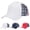 White, variant on Men Women Washed Distressed USA Baseball Cap American Independence Day Fashion Visor Hat