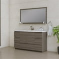 thumbnail image 2 of Alya Bath Paterno 60" Wood Single Freestanding Bathroom Vanity in Gray, 2 of 7