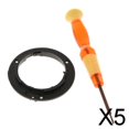 thumbnail image 1 of Runquan 4-Lot de 6 58mm Support Baïonnette Réparation pour 18-135 18-55 18-105 55-200mm 5 Pcs, 1 of 8