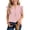 Pink, variant on Fengqque Girls Blouse V-Neck Ruffled Cap Sleeves Pleated Front Relaxed Fit Flowy Casual Top 5-14 Years White 13-14Years